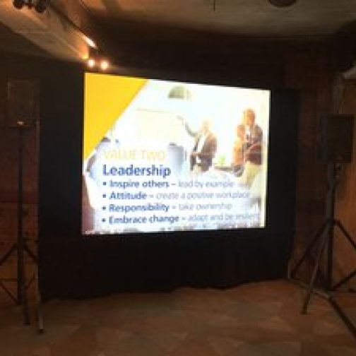 SmallprojectionScreenandsound